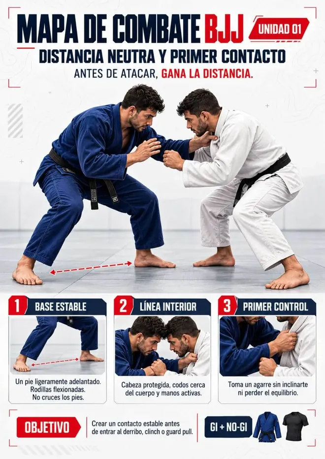 Ficha de distancia neutra y primer contacto